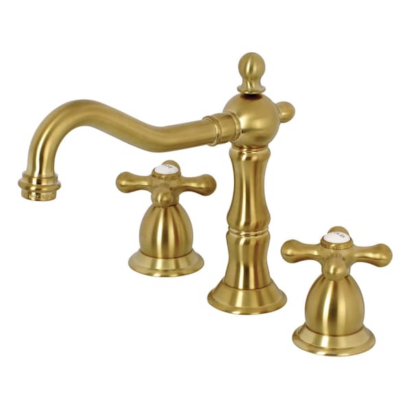 KS1977AX 8" Widespread Bathroom Faucet, Brushed Brass